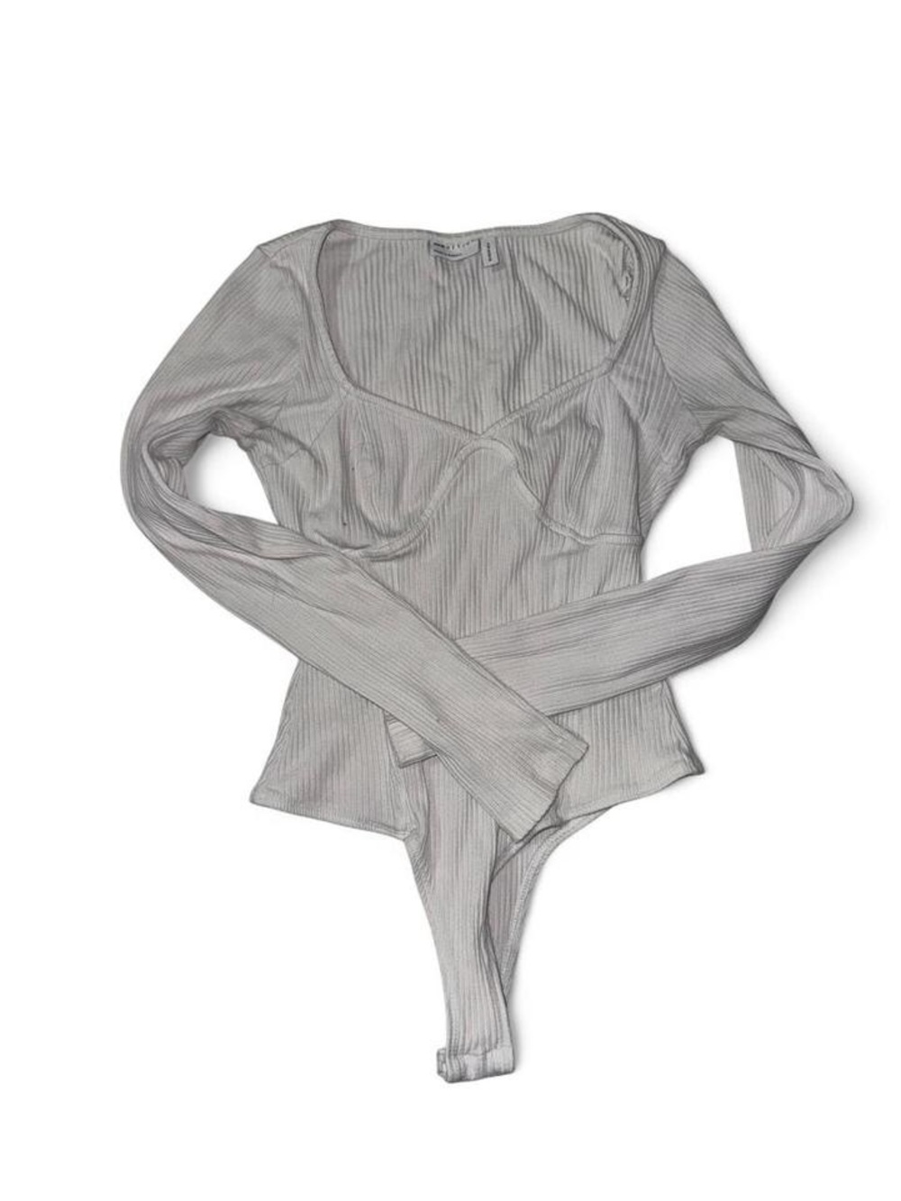 ASOS Ribbed Scoop-Neck Long Sleeve Bodysuit